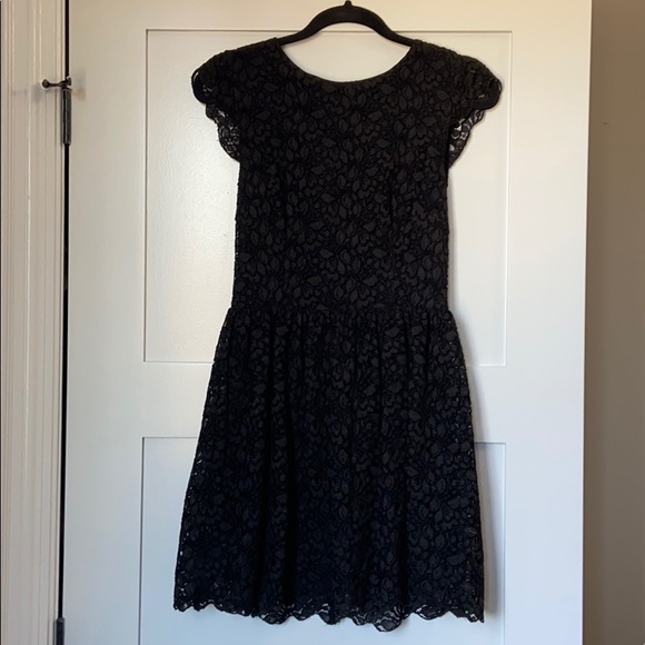 ARITZIA talula black lace mini dress - size 4